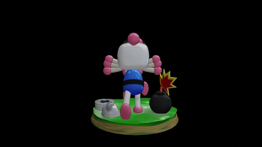 STL file Bomberman Fan Art (Mini) 🎨・Design to download and 3D print・Cults