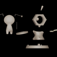 Gimmighoul and Meltan  Pokemon Diorama - Thumbnail 4