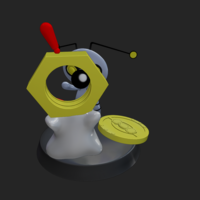 Gimmighoul and Meltan  Pokemon Diorama - Thumbnail 8