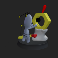 Gimmighoul and Meltan  Pokemon Diorama - Thumbnail 12