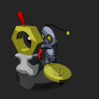 Gimmighoul and Meltan  Pokemon Diorama - Thumbnail 15