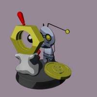 Gimmighoul and Meltan  Pokemon Diorama - Thumbnail 16