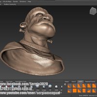 Frankie Figurine Bust Hollow 9cm Height - Thumbnail 3