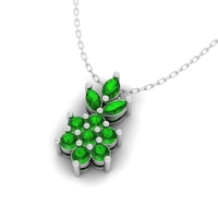 Leaf Diamond Pendant P 071 - Thumbnail 1
