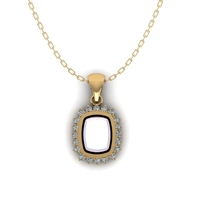 Pearl and Diamond Pendant P 070 - Thumbnail 2