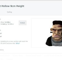 Frankie Figurine Bust Hollow 9cm Height - Thumbnail 7