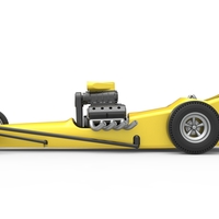 Front engine old school dragster with shell V3 1:25 - Thumbnail 8