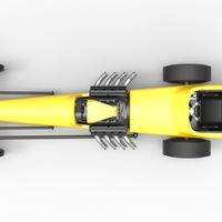 Front engine old school dragster with shell V3 1:25 - Thumbnail 10