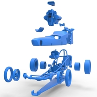 Front engine old school dragster with shell V3 1:25 - Thumbnail 18