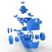 Front engine old school dragster with shell V3 1:25 - Thumbnail 22