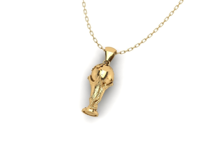 World Cup Trophy Pendant P 064 3D Print 508929