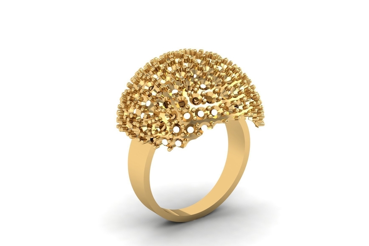 Mushroom Ring R 176 3D Print 508941