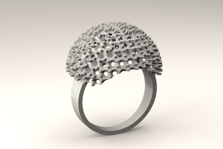 Mushroom Ring R 176 3D Print 508942