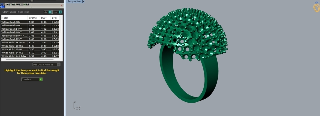 Mushroom Ring R 176 3D Print 508944