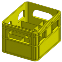 Bierkiste, stapelbare Aufbewahrungskiste für Batterien - Thumbnail 8