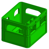 Small Bierkiste, stapelbare Aufbewahrungskiste für Batterien 3D Printing 508980