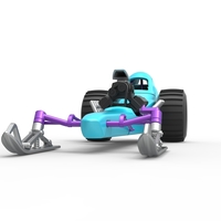 Front engine old school snow dragster Scale 1:25 - Thumbnail 5