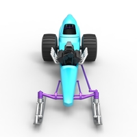 Front engine old school snow dragster Scale 1:25 - Thumbnail 6