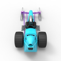 Front engine old school snow dragster Scale 1:25 - Thumbnail 13