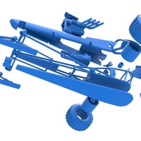 Front engine old school snow dragster Scale 1:25 - Thumbnail 16