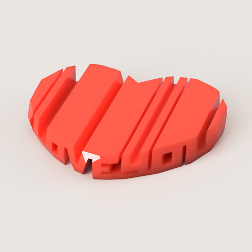 I LOVE U FLIP ELEMENT 3D Print 509065