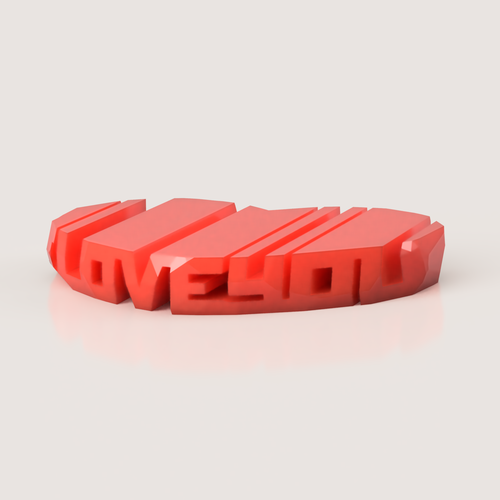 I LOVE U FLIP ELEMENT 3D Print 509068