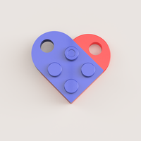 Small LEGO HEART 3D Printing 509069