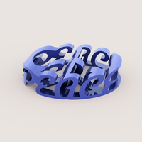 Small PEACE FLIP TEXT 3D Printing 509072