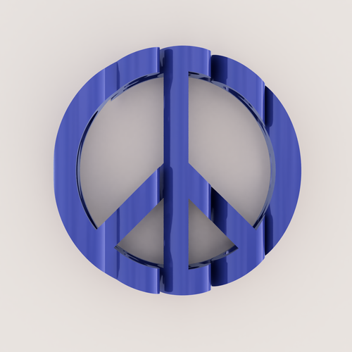 PEACE FLIP TEXT 3D Print 509073