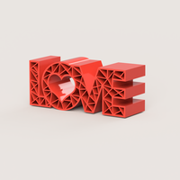 Small LOVE LINES 3D Printing 509076