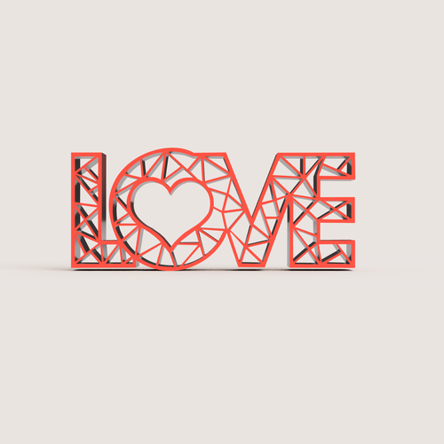 LOVE LINES 3D Print 509078