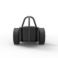 Front engine old school dragster with V8 Version 2 Scale 1:25 - Thumbnail 13