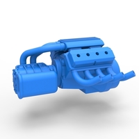 Engine V8 with Potvin Supercharger 1:25 - Thumbnail 1