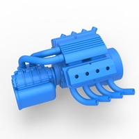 Engine V8 with Potvin Supercharger 1:25 - Thumbnail 2