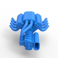 Engine V8 with Potvin Supercharger 1:25 - Thumbnail 7