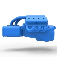 Engine V8 with Potvin Supercharger 1:25 - Thumbnail 9