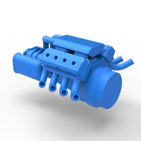 Engine V8 with Potvin Supercharger 1:25 - Thumbnail 11