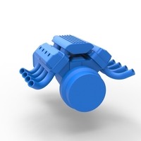 Engine V8 with Potvin Supercharger 1:25 - Thumbnail 12