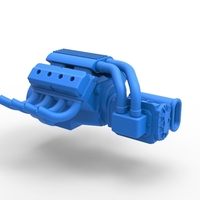 Engine V8 with Potvin Supercharger 1:25 - Thumbnail 16