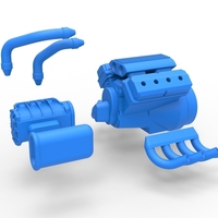 Engine V8 with Potvin Supercharger 1:25 - Thumbnail 17