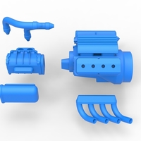Engine V8 with Potvin Supercharger 1:25 - Thumbnail 20