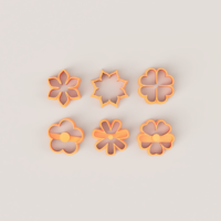 Small FLOWERS POLYMER CLAY CUTTER 3D Printing 509207