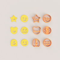 Small SMILES POLYMER CLAY CUTTER 3D Printing 509210