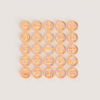 Small EMOJI COOKIE CUTTER SET 3D Printing 509218