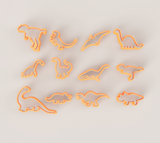 DINO CUTTER SET 3D Print 509224