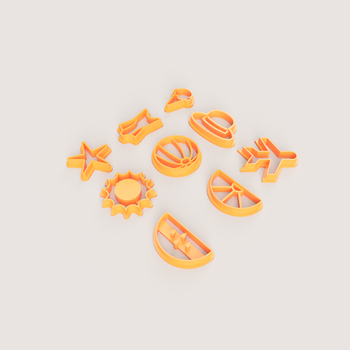 VACATION POLYMER CLAY CUTTER SET 3D Print 509227