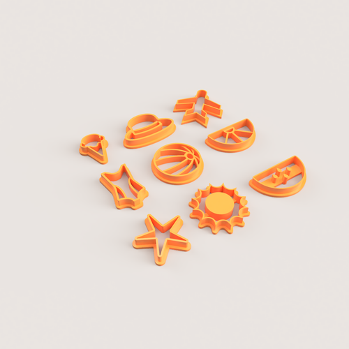 VACATION POLYMER CLAY CUTTER SET 3D Print 509228