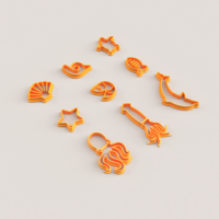 SEA ANIMALS POLYMER CLAY CUTTER - Thumbnail 4