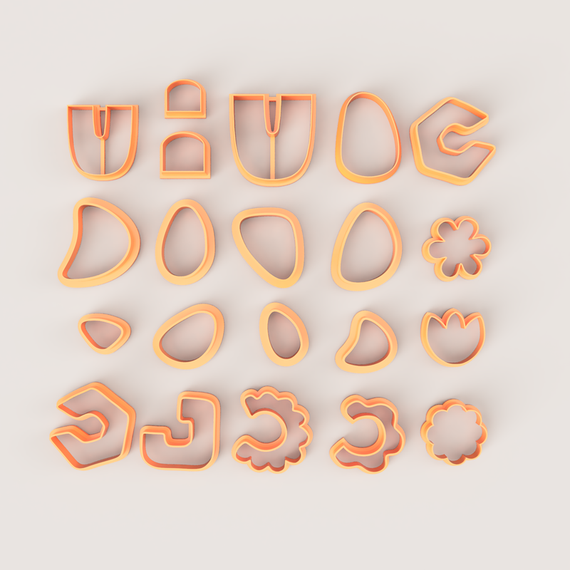 BOHO SET POLYMER CLAY CUTTER