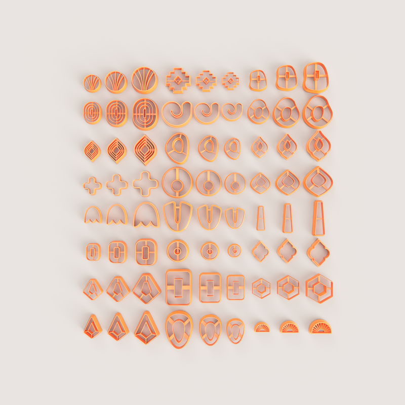 ORGANIC SUPER POLYMER CLAY CUTTER SET